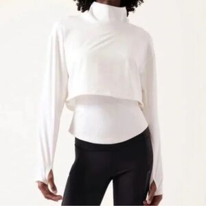 Athleta Funnel Neck Whistler Hybrid Top w/drawstring - good for cold weather!!